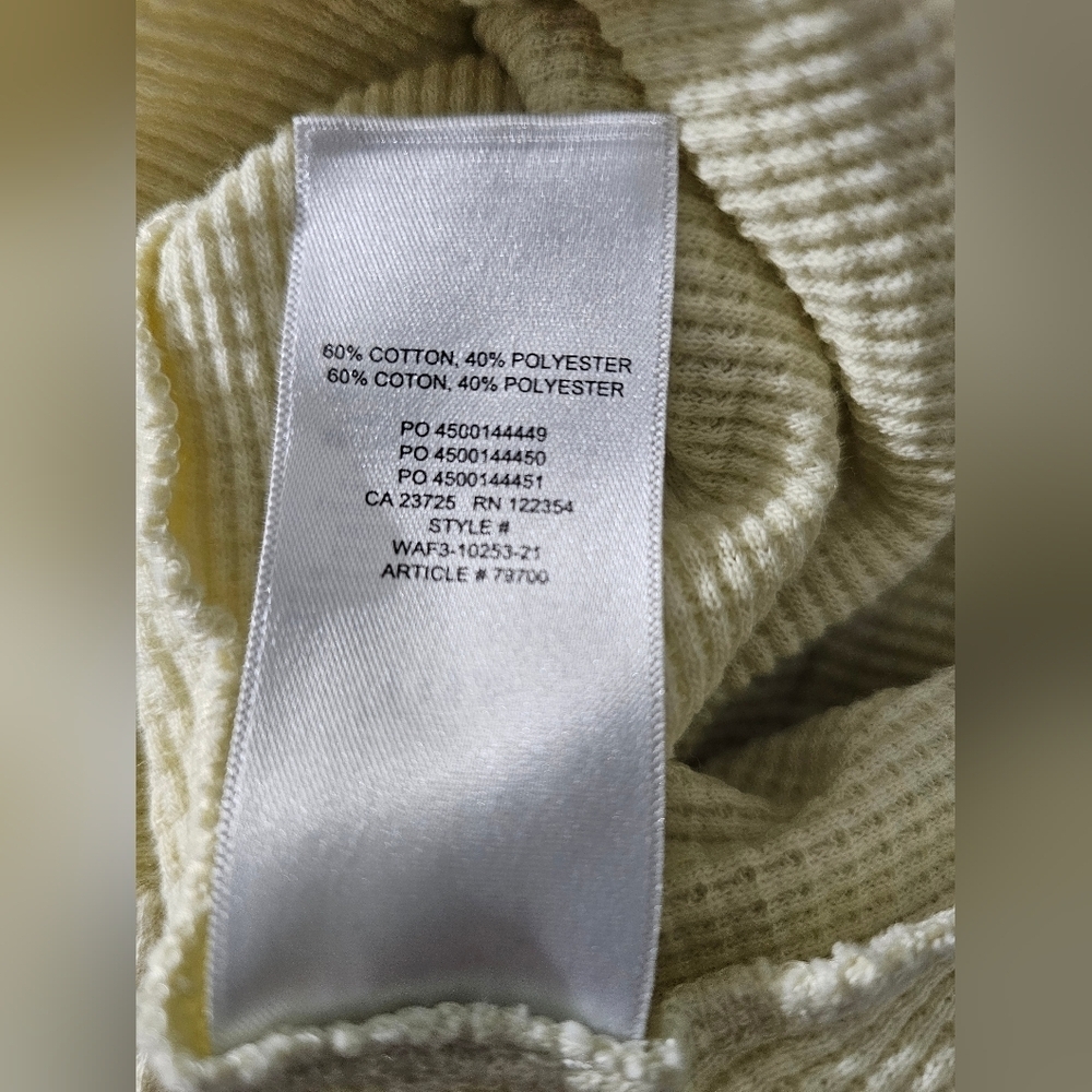 Aritzia TNA Cream Ribbed Women's Top - Picture 7 of 7